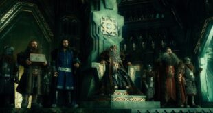 Orta Dünya Cüceleri tarafından inşa edilen Erebor yeraltı salonları.