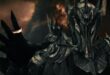 Karanlıklar Efendisi Sauron savaş zırhı içinde ve Tek Yüzük.