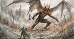 Angband'ın Başkomutanı ve Balrogların Efendisi Gothmog ile Ecthelion'un Gondolin'deki ölümcül düellosu.