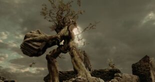 En Aceleci Ent Tezmertek'in Isengard'ın Yıkımı sırasında Saruman'ın kalesine saldırısı.