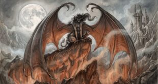 Orta Dünya'da Kurtadamlar Adası Tol-in-Gaurhoth ve Minas Tirith kalesinde, Sauron'un ulağı vampir Thuringwethil devasa yarasa formu ve demir pençeleriyle.